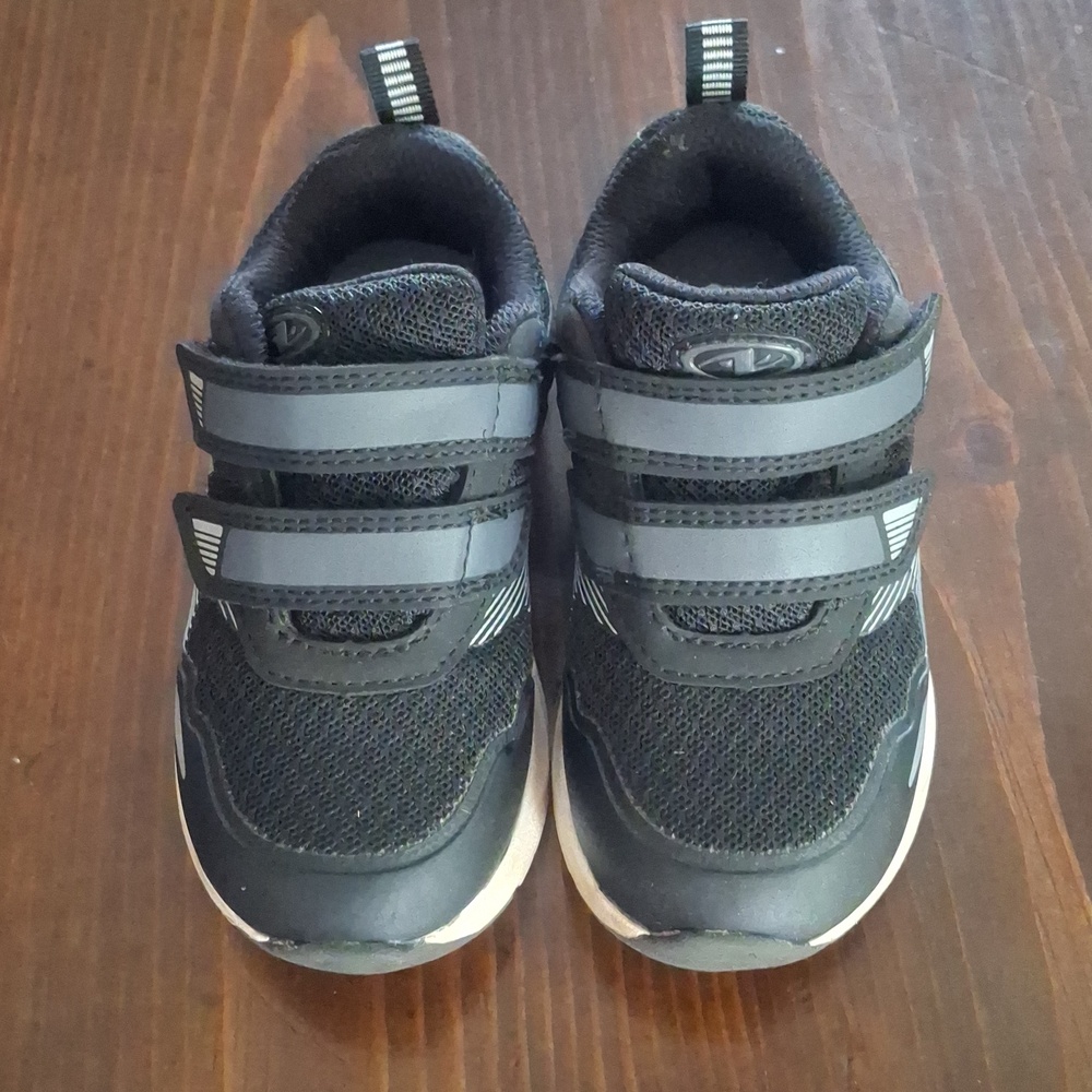 Athletic Works Black and Gray Kids Sneakers